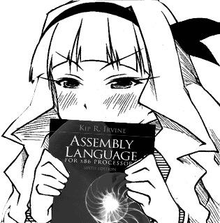 iM@S_Shijo_Takane_holding_Assembly_Language_for_x86_Processors