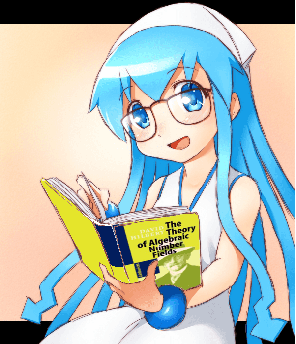 Squid_Girl_Ikamusume_holds_The_Theory_of_Algebraic_Number_Fields_by_Hilbert